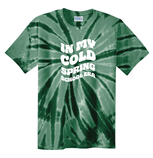 "In My Cold Spring School Era" Adult Tie-Dye Tee