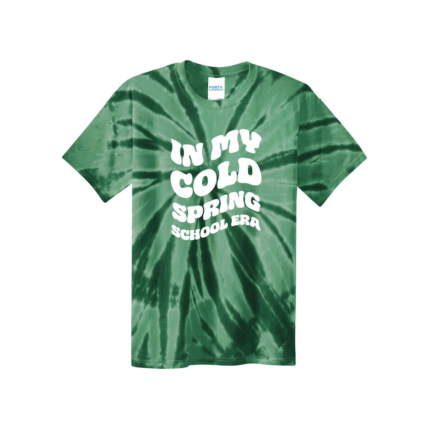 "In My Cold Spring School Era" Youth Tie-Dye Tee