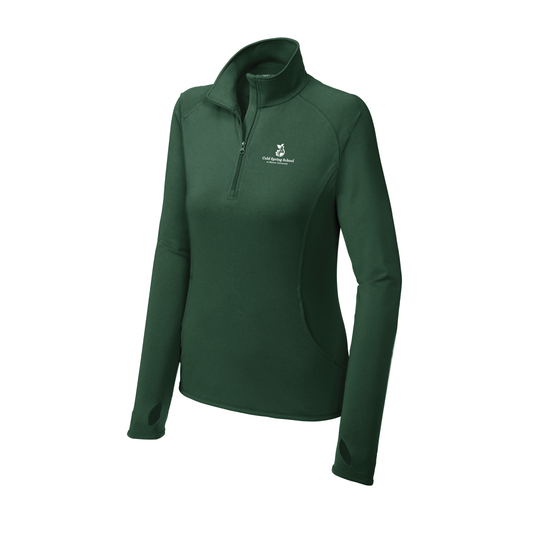 Ladies Sport-Wick Textured 1/4 Zip Pullover